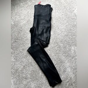 Spanx faux leather black legging